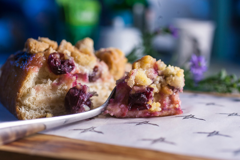 A deliciosa cuca de uva A deliciosa cuca de uva