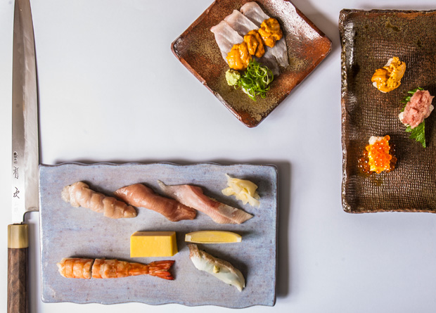 O chef Keisuke Egashira faz os melhores sushis da cidade O chef Keisuke Egashira faz os melhores sushis da cidade