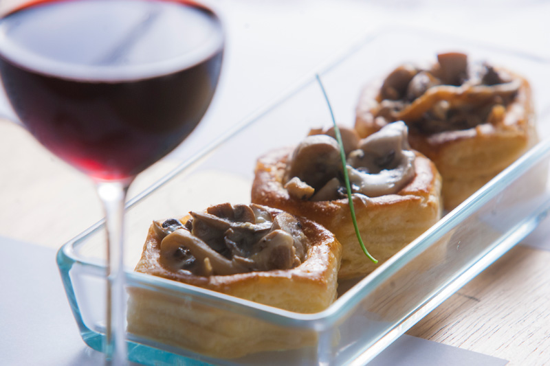 Vol-au-vent de cogumelos Vol-au-vent de cogumelos