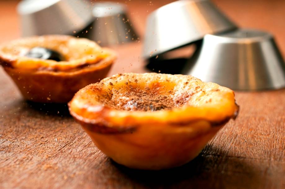 Pastel de nata: o cliente pode escolher com ou sem canela Pastel de nata: o cliente pode escolher com ou sem canela