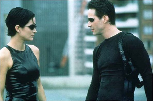 Carrie-Anne Moss e Keanu Reeves