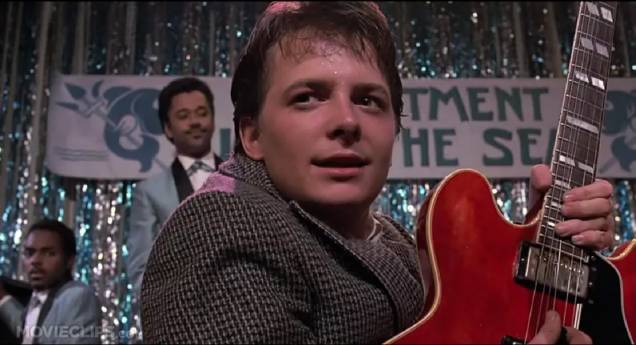 De Volta para o Futuro: cena do baile cinematográfico De Volta para o Futuro: cena do baile cinematográfico