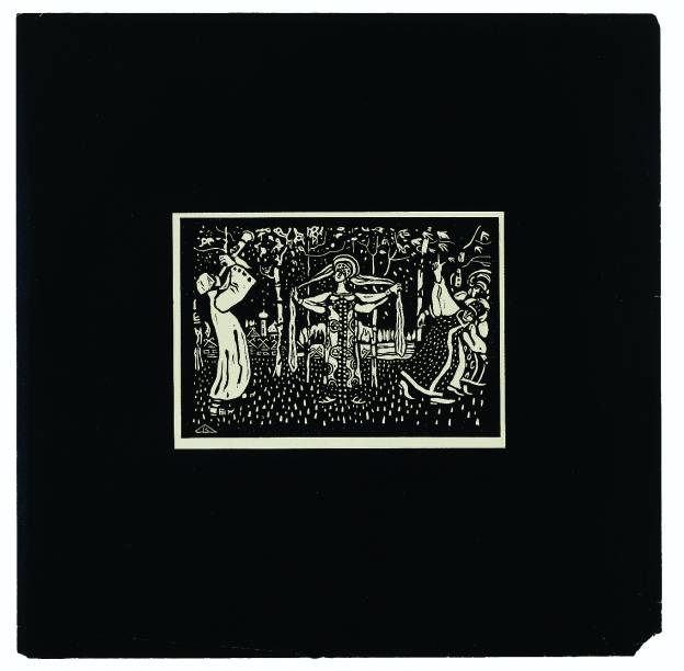 Mulheres no Bosque (1911): xilogravura Mulheres no Bosque (1911): xilogravura