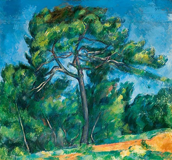 O Grande Pinheiro, de Cézanne. O Grande Pinheiro, de Cézanne.