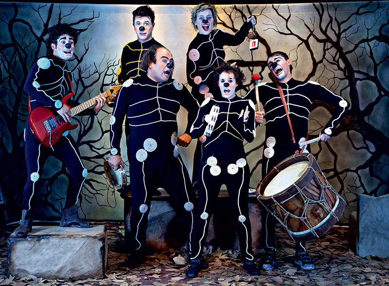 A banda de caveiras de O Príncipe da Dinamarca