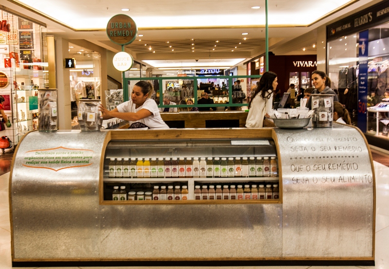 O quiosque no Shopping Iguatemi O quiosque no Shopping Iguatemi