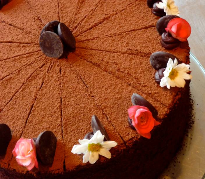 Bolo de chocolate belga da padaria Pão Bolo de chocolate belga da padaria Pão