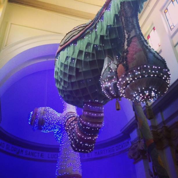 Detalhe da obra de Joana Vasconcelos