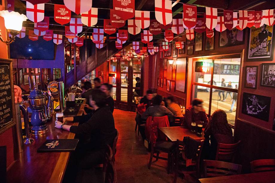 A decoração típica de pub A decoração típica de pub