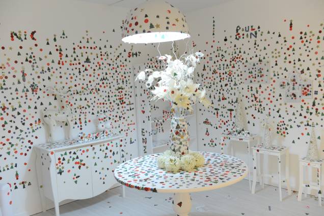 Sala da artista Yayoi Kusama faz parte da decoração temática do Shopping Pátio Paulista Sala da artista Yayoi Kusama faz parte da decoração temática do Shopping Pátio Paulista