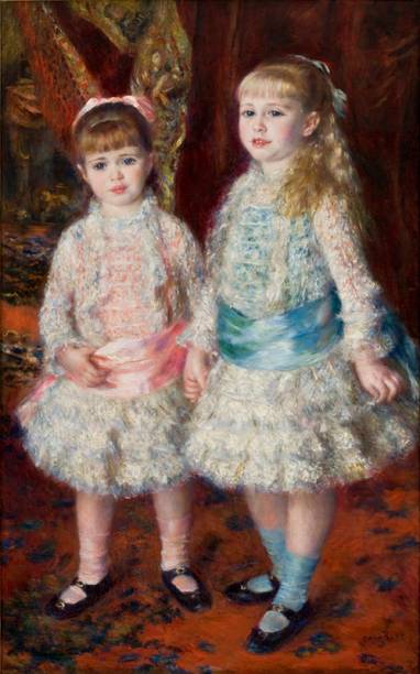 "Rosa e azul — As meninas Cahen d’Anvers", de Pierre-Auguste Renoir, de 1881 "Rosa e azul — As meninas Cahen d’Anvers", de Pierre-Auguste Renoir, de 1881