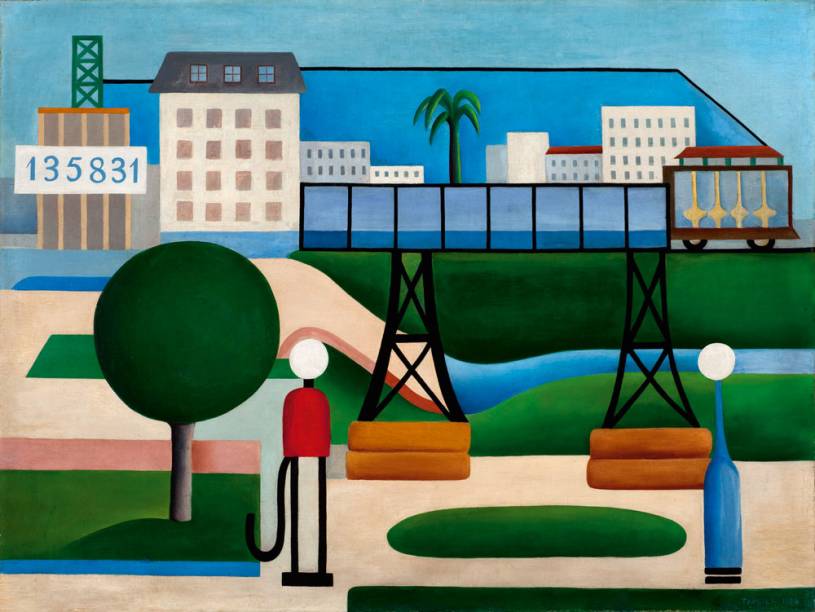 A pintura São Paulo, de Tarsila do Amaral