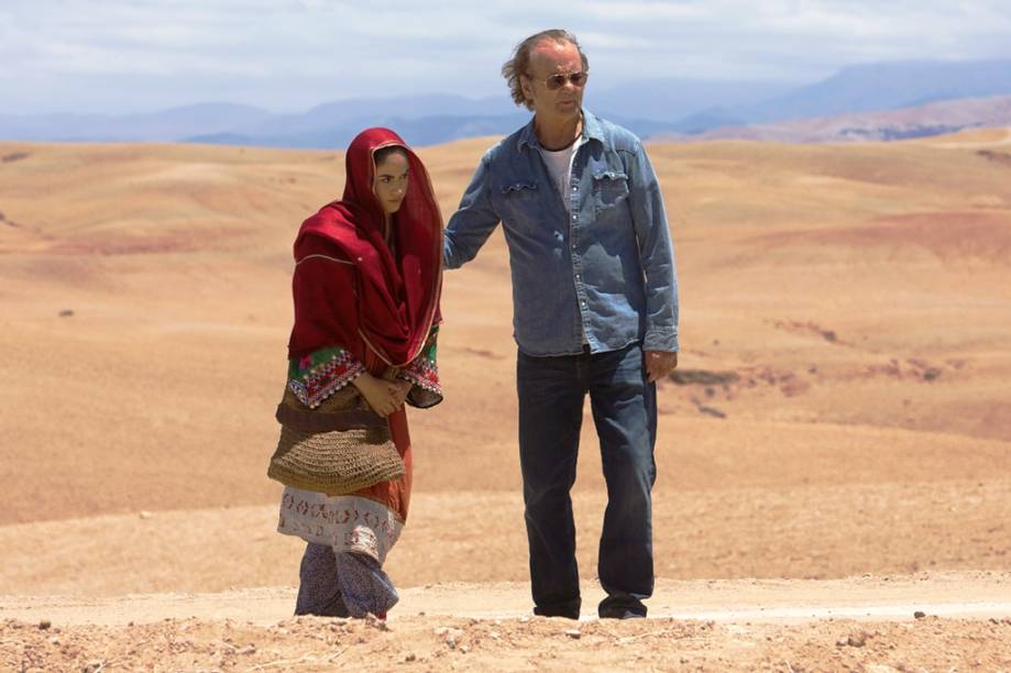 Rock em Cabul: os atores Leem Lubany e Bill Murray Rock em Cabul: os atores Leem Lubany e Bill Murray