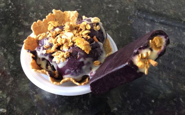 Sabor da Cor: mestiço (açaí com tapioca) Sabor da Cor: mestiço (açaí com tapioca)
