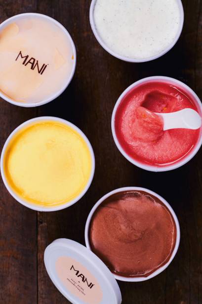 Sorvetes em potinhos de 150 gramas na Padoca do Maní Sorvetes em potinhos de 150 gramas na Padoca do Maní