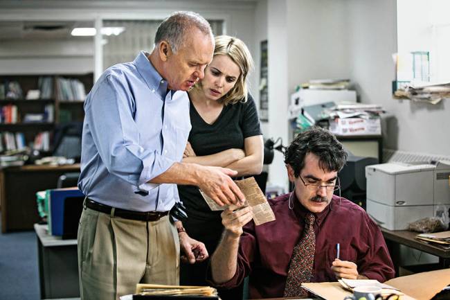 Spotlight – Segredos Revelados Spotlight - Segredos Revelados: Michael Keaton, Rachel McAdams e Brian d’Arcy James estrelam o longa