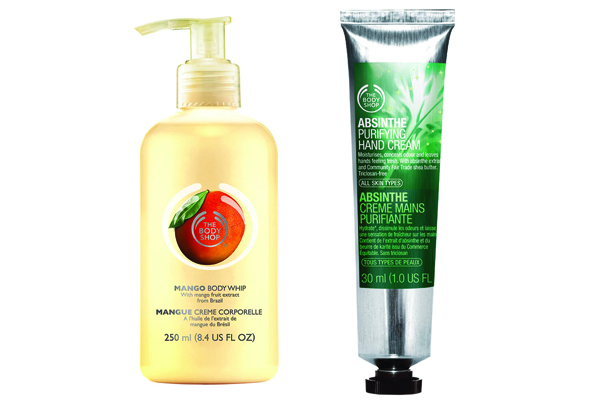 Creme de manga e de absinto, da The Body Shop