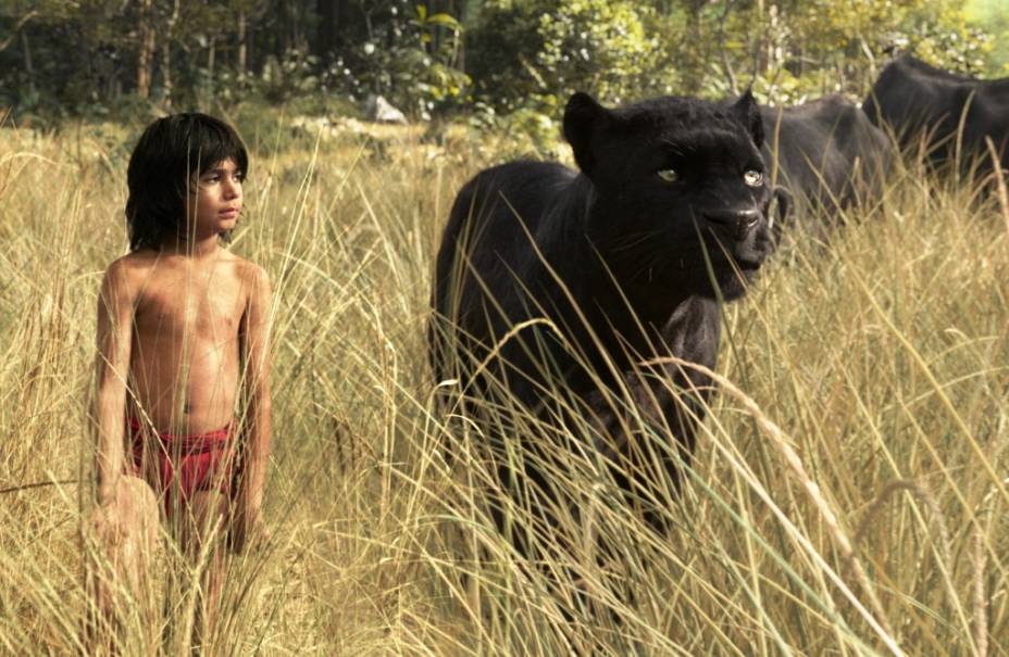 Mogli - O Menino Lobo: o garoto e a pantera Bagheera