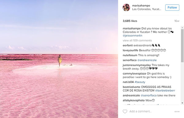 Lagoa cor de rosa? Ponto turístico na América conquista viajantes com água “diferentona”