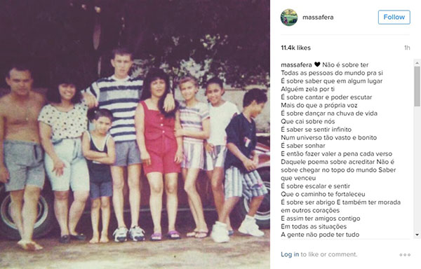 Grazi Massafera surpreende fãs ao publicar clique da adolescência nas redes sociais nesta quinta (27)
