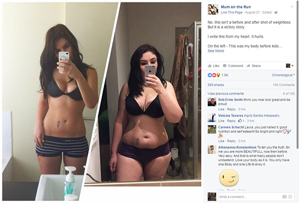 Mulher publica “antes e depois” da maternidade em desabafo que está comovendo a internet