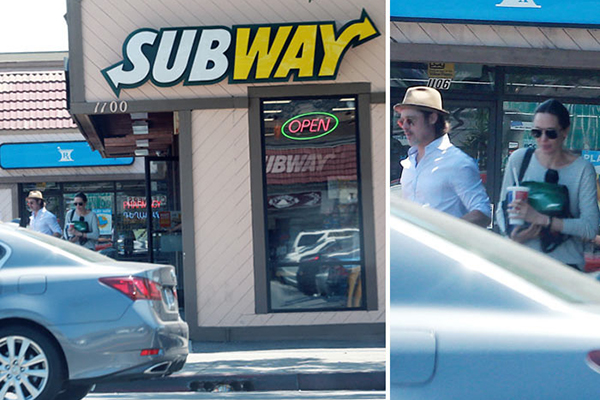 Angelina Jolie e Brad Pitt provam que são gente como a gente e levam filhos em fast-food