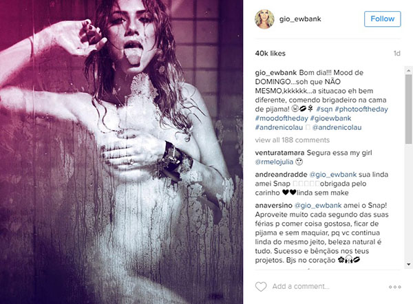 Giovanna Ewbank aparece nua em registro ousado publicado no Instagram
