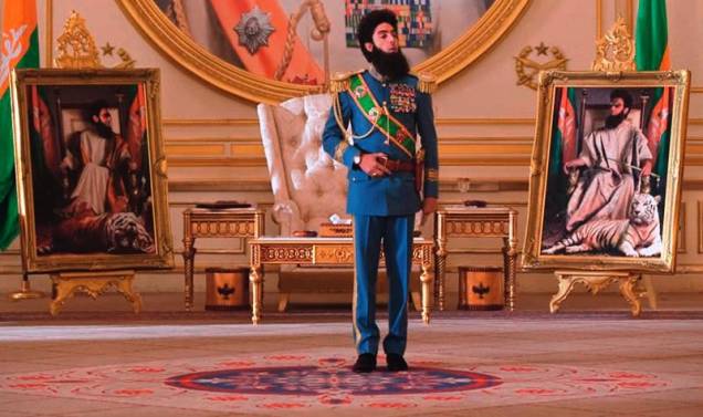 Sacha Baron Cohen como o general Aladeen na comédia O Ditador, em pré-estreia: déspota irascível Sacha Baron Cohen como o general Aladeen na comédia O Ditador, em pré-estreia: déspota irascível
