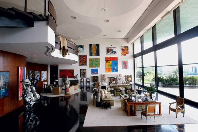 Sala da mansão de Edemar Cid Ferreira