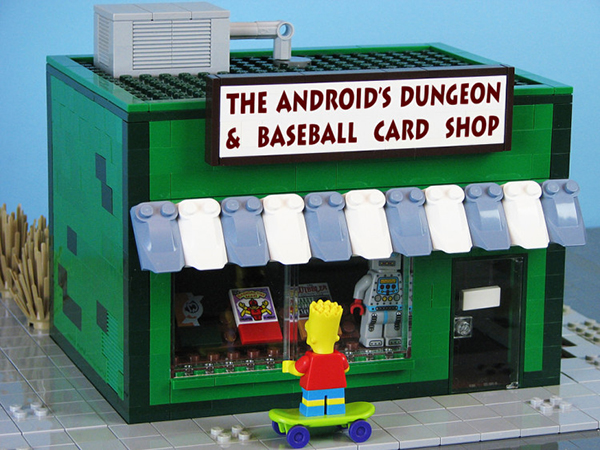 Os prédios mais icônicos da série ‘Os Simpsons’ são reconstruídos com LEGO por artista