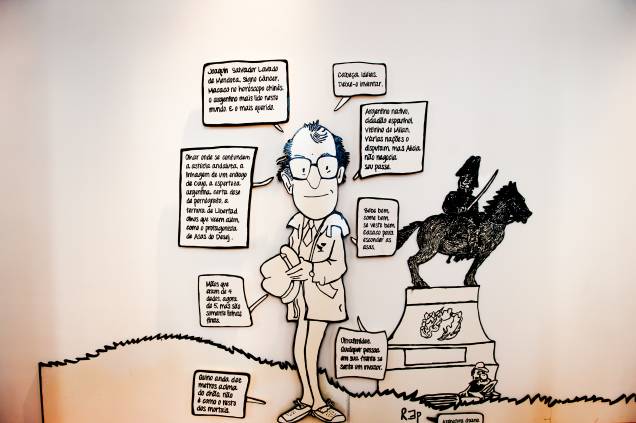 Autor da história em quadrinho, o cartunista Quino também ganha espaço na exposição Autor da história em quadrinho, o cartunista Quino também ganha espaço na exposição