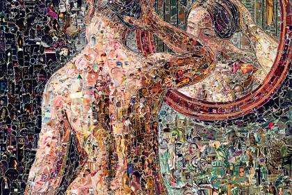 Trabalho da série 'Imagens de Revistas 2', de Vik Muniz 24845_vm_pictures-of-magazine-2_female-model-standing-before-a-mirror-after-c-w-eckersberg_2.jpeg