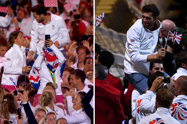 Um recado na jaqueta dos atletas britânicos agradou em cheio a torcida brasileira