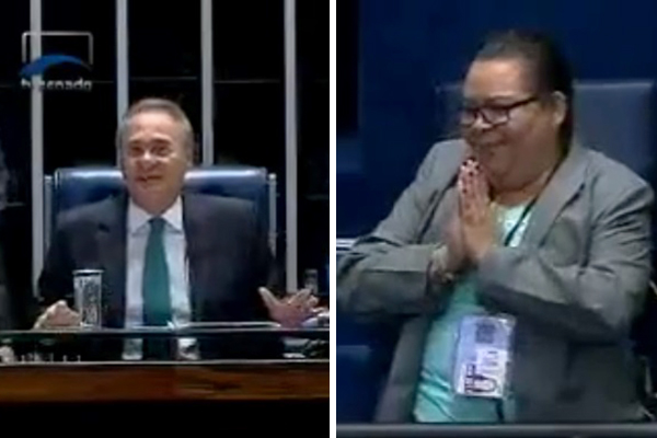 Radialista recebe “puxão de orelha” de Renan Calheiros durante votação do impeachment e conquista web