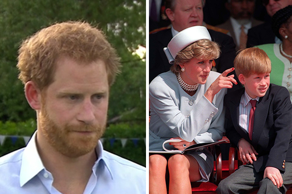 Príncipe Harry diz se arrepender de só ter falado sobre morte da mãe aos 28 anos