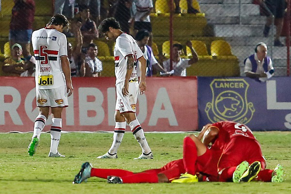 Jogadores do Audax festejam gol