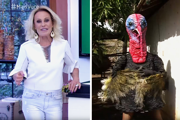 Repórter do “Mais Você” se fantasia de peru e rouba a cena durante o programa desta sexta (23)