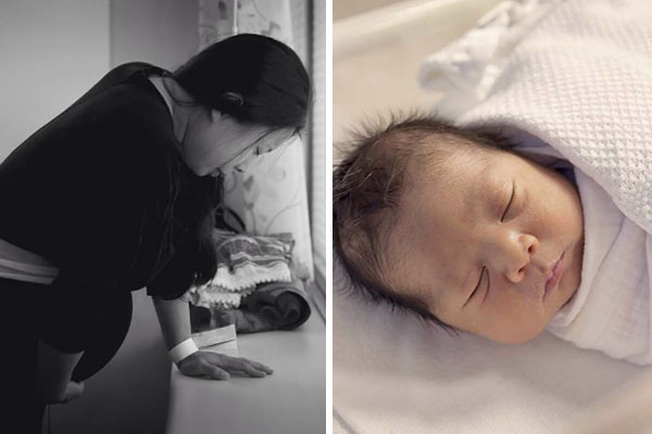 Fotógrafa registra reação hilária de mulher ao descobrir, na hora do parto, que seria mãe de um menino