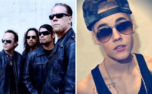 Vocalista do Metallica se declara fã de Justin Bieber: ‘Sou um belieber’