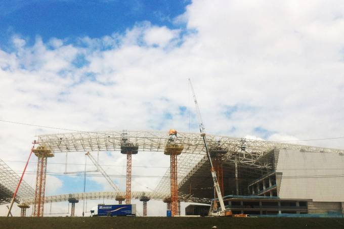 Arena Corinthians quase pronta. FOTO IVAN DIAS