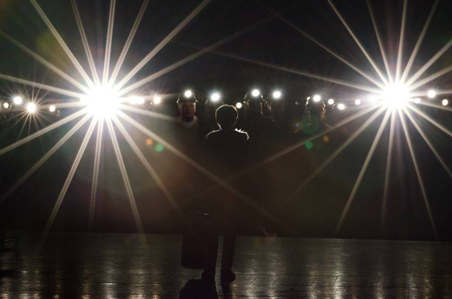 	Cena de Billy Elliot: em cartaz no Credicard Hall