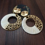 Brinco de palha de buriti: 30 reais