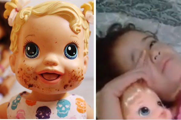Essa garotinha teve a pior reação possível ao cuidar pela primeira vez de uma boneca ‘Baby Alive’