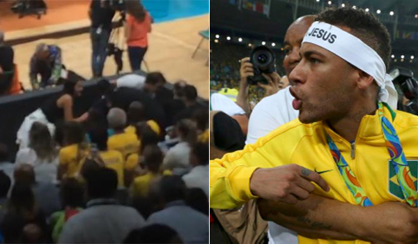 Neymar e Bruna Marquezine voltam a se encontrar na final do vôlei masculino
