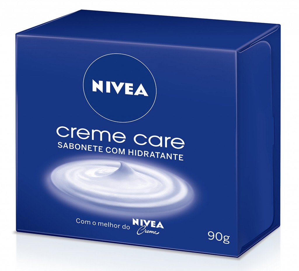 Com o ingrediente especial de NIVEA, o Eucerit®, sua fórmula proporciona uma sensação de pele intensamente macia e hidratada. Têm fragrância inspirada no inconfundível creme da latinha azul e seu perfume suave permanece por muito tempo na pele depois do banho Preço sugerido: Barra: R,04