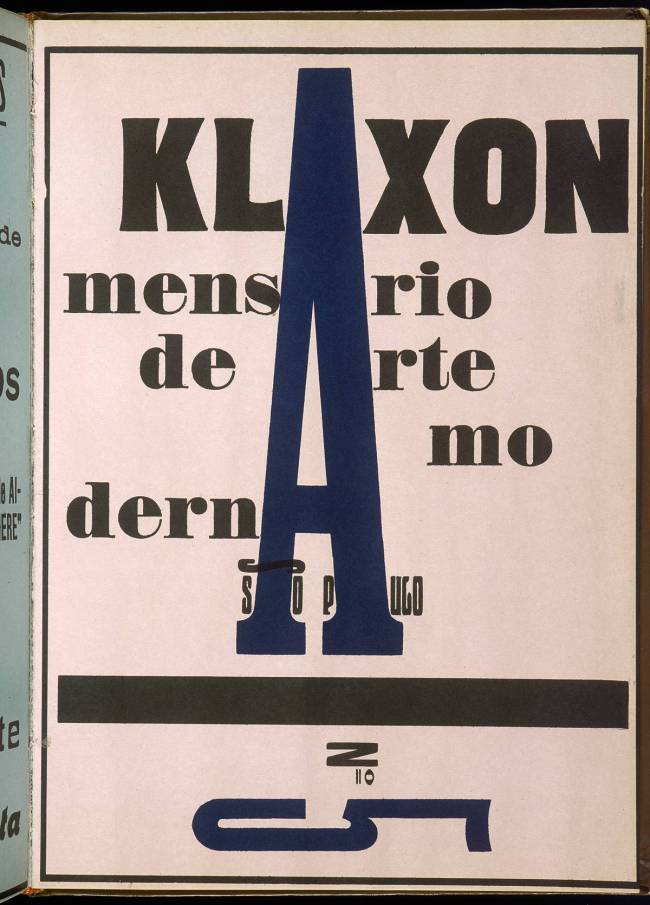 Capa da revista Klaxon, número 5, de 15 Setembro de 1922