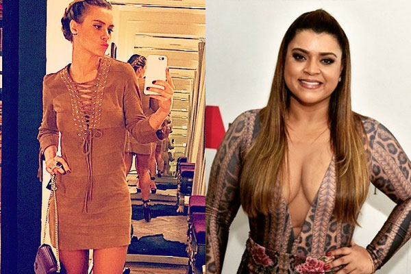 Carolina Dieckmann e Preta Gil posam sem maquiagem