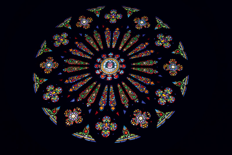 Um dos vitrais da Catedral da Sé Um dos vitrais da Catedral da Sé