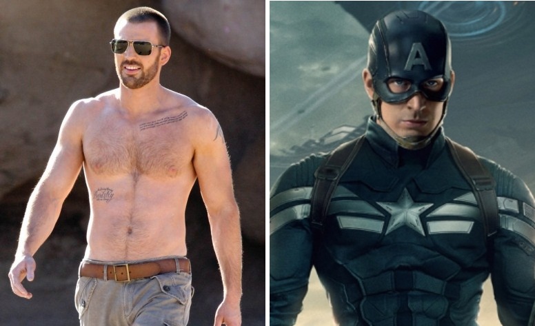 Chris Evans está em cartaz em Capitão América 2 