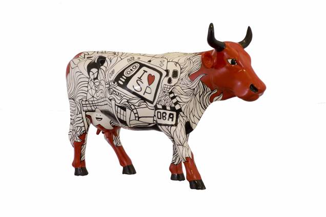Vaca de Sampa do artista Rique Pereira Vaca de Sampa do artista Rique Pereira